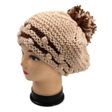 OEM New Design Hand Knit Ladies Elegant Beret Wholesale